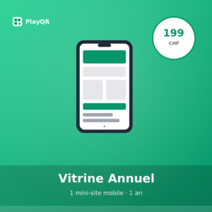PlayQR Vitrine — Annuel